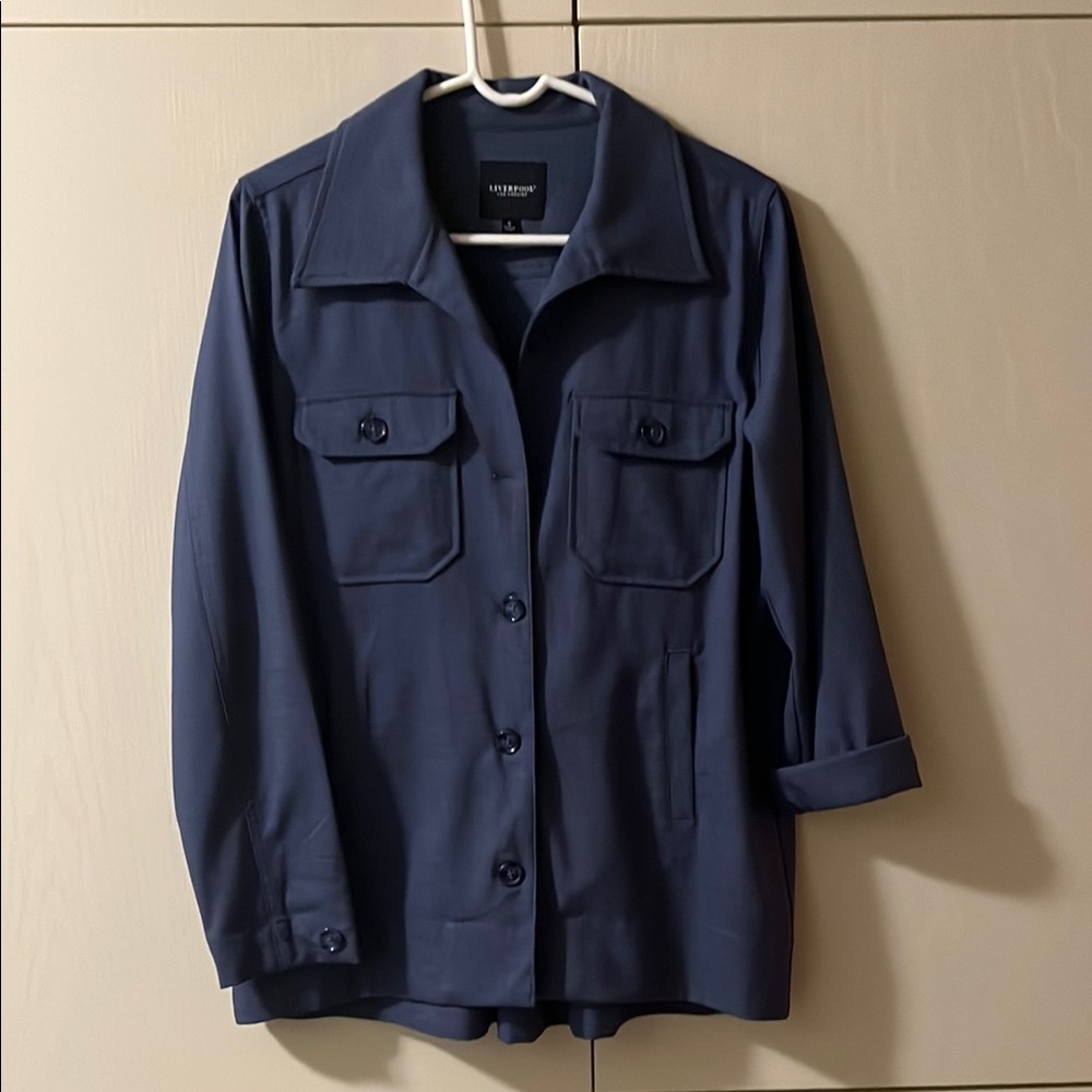 Liverpool Blue Blazer with Relaxed Fit